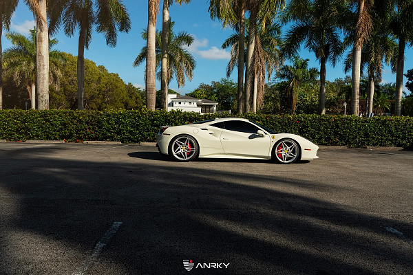 Фото дисков Anrky S1-X3 Глянцевый лак на Ferrari 488