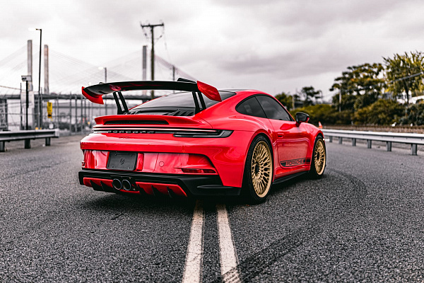 Фото дисков Brixton Forged TR20 Сатиновое темное золото на Porsche 911 VIII
