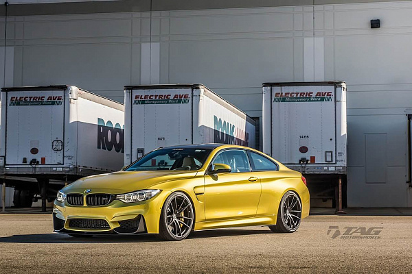 Фото дисков HRE P104 Черный сатин на BMW 4/M4 (F32/F82)