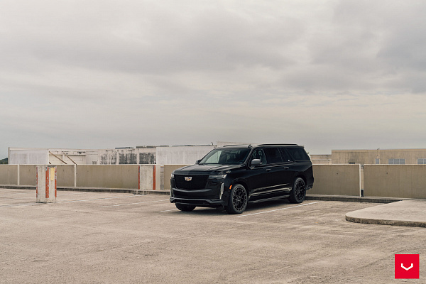 Фото дисков Vossen HFX-1 (6-Lug) Черный глянец на Cadillac Escalade V