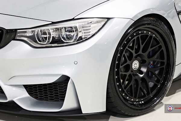 Фото дисков HRE 300 Черный сатин на BMW 4/M4 (F32/F82)