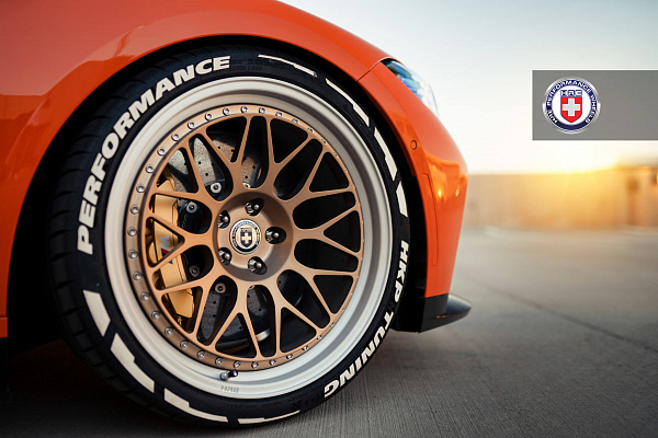 Фото дисков HRE 300 Сатиновое темное золото на BMW 3/M3 (G2x/G80)