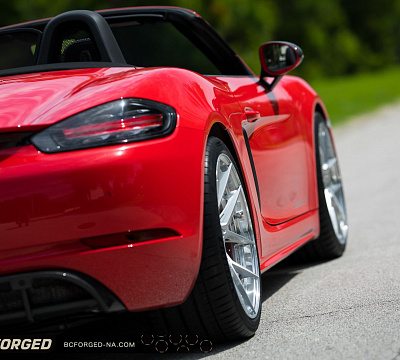 Фото дисков BC Forged HCA381 на Porsche Boxster III