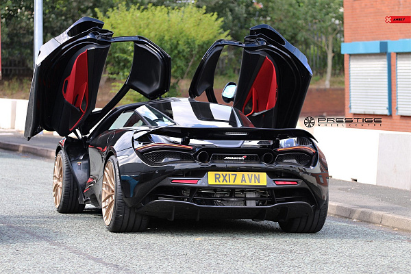Фото дисков Anrky AN20 Сатиновое золото на McLaren 720S