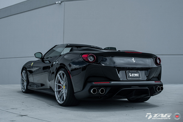 Фото дисков NOVITEC NF8 Серебро на Ferrari Portofino