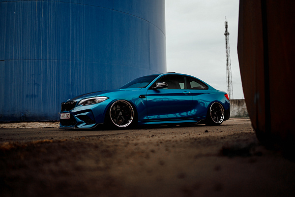 Фото дисков Brixton Forged PF5 Черный сатин на BMW 2/M2 (F22/F87)