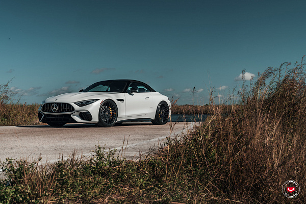 Фото дисков Vossen S17-04 Черный глянец на Mercedes-Benz SL (R232)