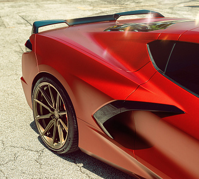 Фото дисков Vossen HF-3 на Chevrolet Corvette C8