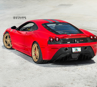 Фото дисков Strasse Wheels SV2T Deep Concave FS на Ferrari F430