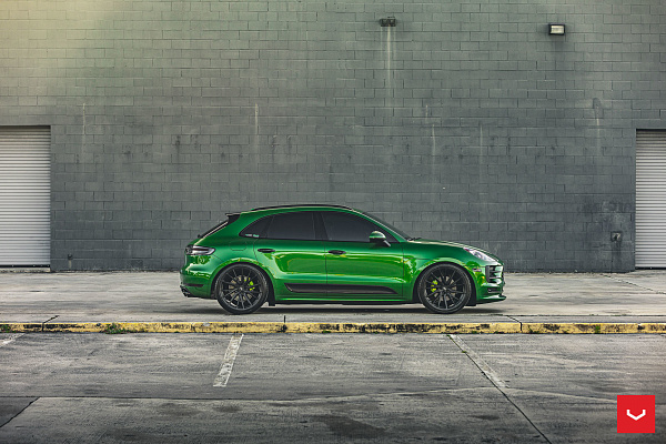 Фото дисков Vossen HF-4T Черный сатин на Porsche Macan I