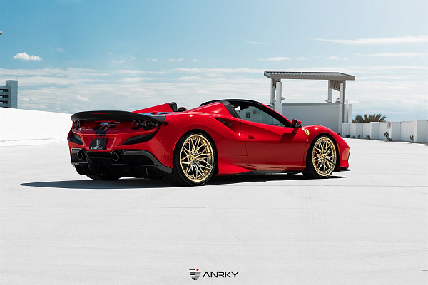 Фото дисков Anrky S3-X1 Глянцевое золото на Ferrari F8