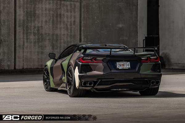 Фото дисков BC Forged HCA381 Черный матовый на Chevrolet Corvette C8