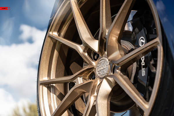 Фото дисков Anrky AN12 Сатиновое темное золото на Lexus RC
