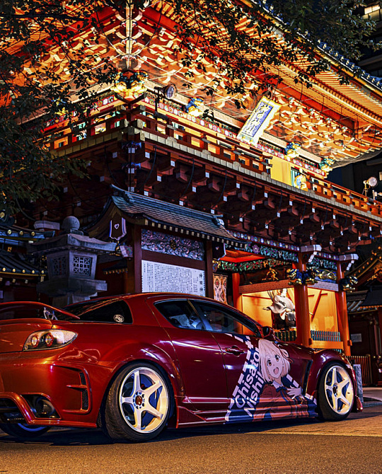 Фото дисков MR159 BATTLE V Белый глянец на Mazda RX-8