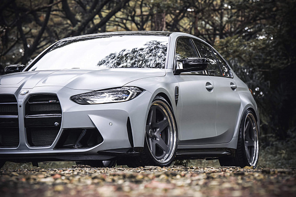 Фото дисков HRE 527 Сатиновый графит на BMW 3/M3 (G2x/G80)
