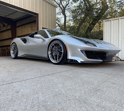 Фото дисков Anrky S3-X4 на Ferrari 488