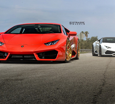 Фото дисков Strasse Wheels SM5R Deep Concave Monoblock на Lamborghini Huracan