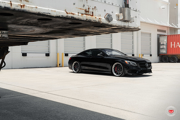 Фото дисков Vossen M-X2 (3-Piece) Черный матовый на Mercedes-Benz S-Class (W222, C217)