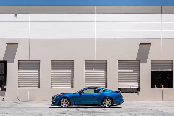 Фото дисков HRE C105 Глянцевое золото на Ford Mustang VI