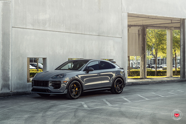 Фото дисков Vossen EVO-3 Черный глянец на Porsche Cayenne III