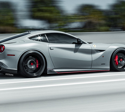 Фото дисков Strasse Wheels SM5RT Deep Concave Monoblock на Ferrari 812