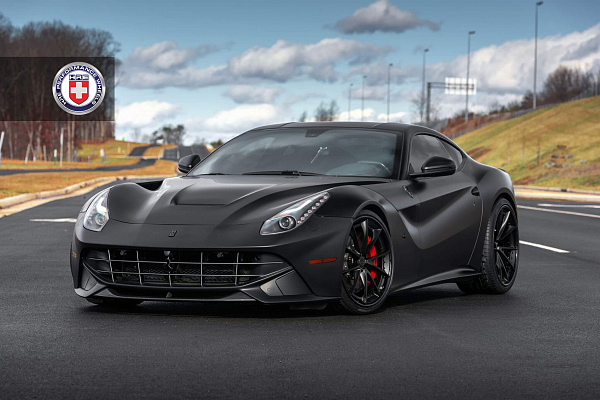 Фото дисков HRE S204 Черный сатин на Ferrari F12