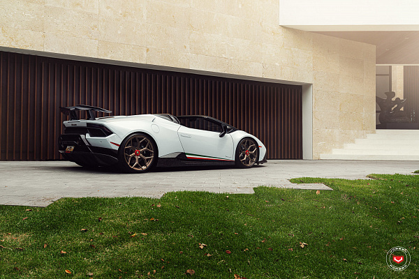 Фото дисков NOVITEC NL4 Сатиновая бронза на Lamborghini Huracan