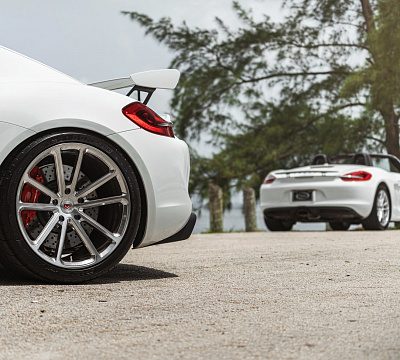 Фото дисков Vossen CG-203 на Porsche Cayman II