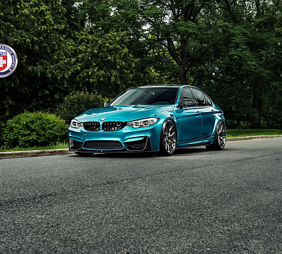 Фото дисков HRE P101 на BMW 3/M3 (F3x/F80)