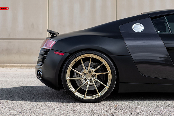 Фото дисков Anrky AN13 Глянцевое золото на Audi R8 (Typ 42)