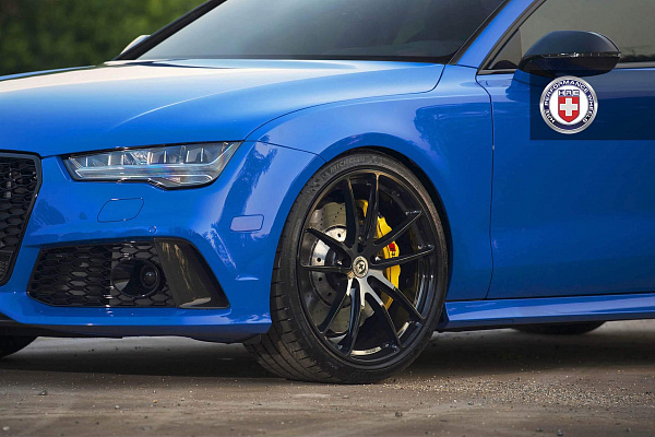 Фото дисков HRE P104 Черный глянец на Audi A/RS 7 (4G)