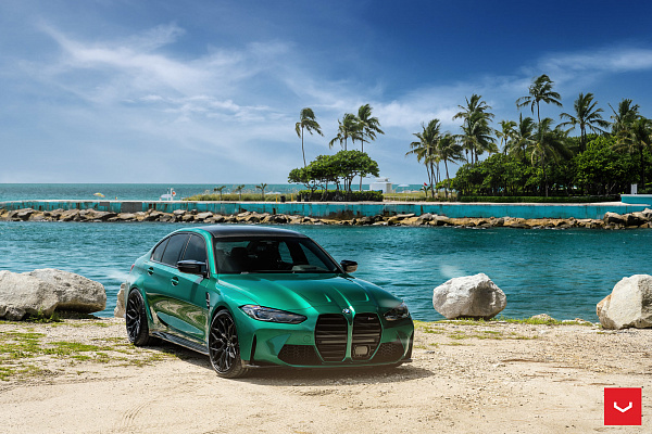 Фото дисков Vossen HF-2 Черный сатин на BMW 3/M3 (G2x/G80)
