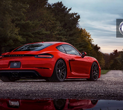 Фото дисков HRE RC104 на Porsche Cayman II