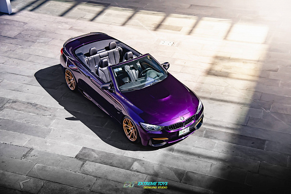 Фото дисков HRE FF04 Сатиновое золото на BMW 4/M4 (F32/F82)