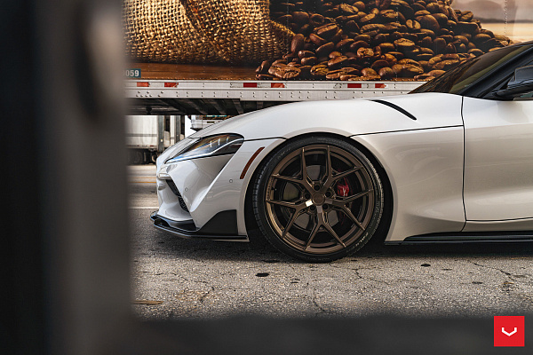 Фото дисков Vossen HF-5 Сатиновая бронза на Toyota Supra A90