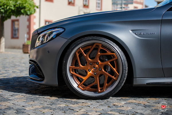 Фото дисков Vossen CG-209T (3-Piece) Глянцевая медь на Mercedes-Benz C-Class (W205)