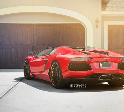 Фото дисков Strasse Wheels SV15T Deep Concave FS на Lamborghini Aventador