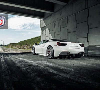 Фото дисков HRE P101 на Ferrari 488