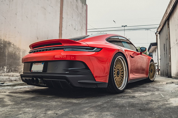 Фото дисков Brixton Forged TR20 Сатиновое золото на Porsche 911 VIII