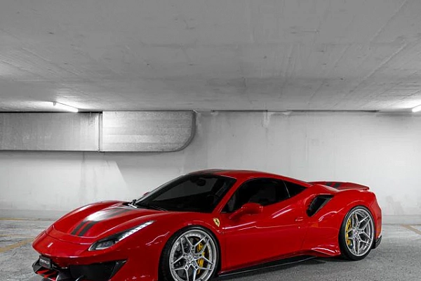Фото дисков ST Wheels ST20.2 Полированный лак на Ferrari 488