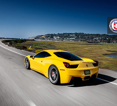 Фото дисков HRE S101 на Ferrari 458