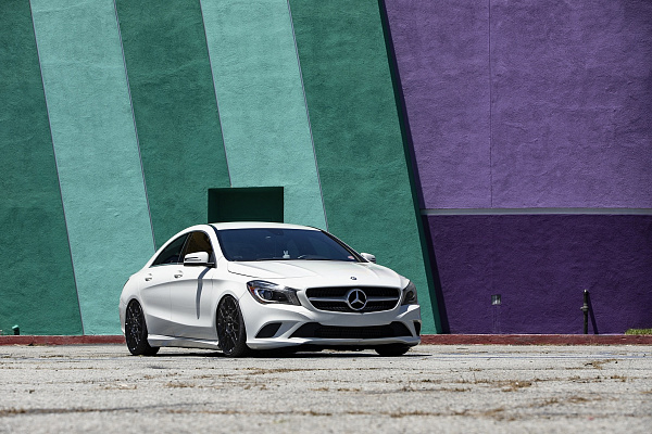 Фото дисков Rotiform BLQ Черный сатин на Mercedes-Benz CLA (C117, X117)