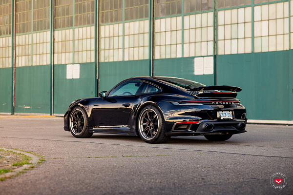 Фото дисков Vossen EVO-2R (3-Piece) Черный сатин на Porsche 911 VIII
