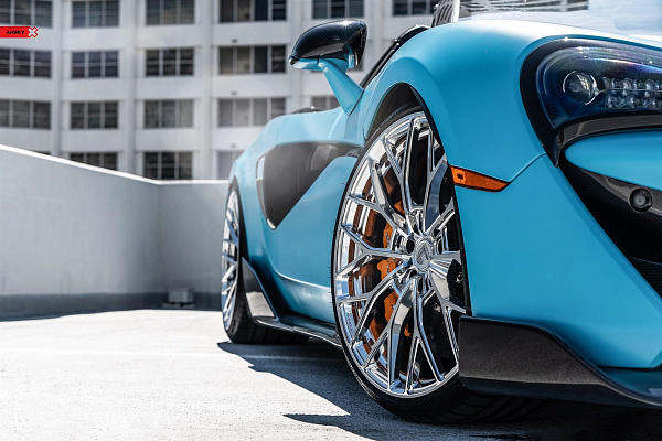 Фото дисков Anrky AN10 Полированный лак на McLaren 600