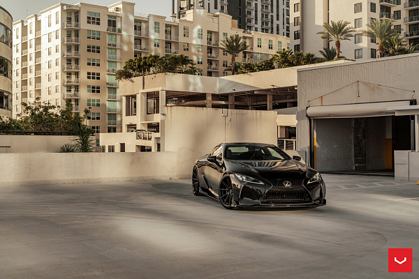 Фото дисков Vossen HFX-2 (5-Lug) Черный сатин на Lexus LC 500