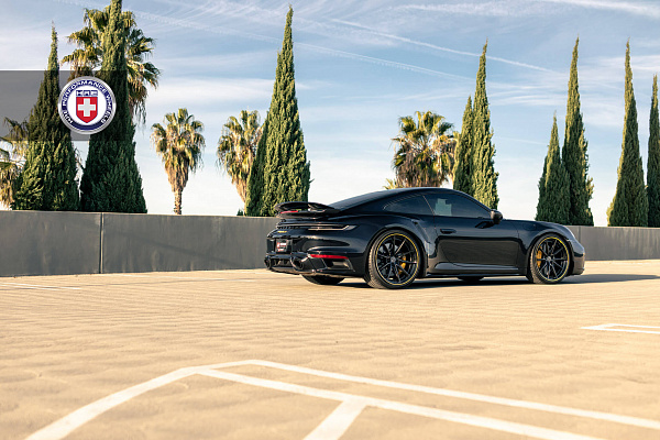 Фото дисков HRE S104SC Черный сатин на Porsche 911 VIII