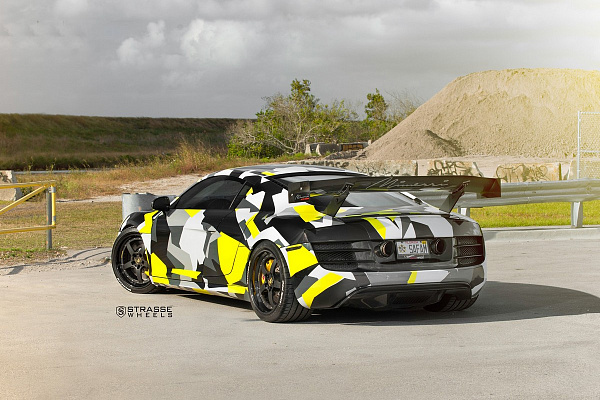 Фото дисков Strasse Wheels S5 Performance Черный сатин на Audi R8 (Typ 42)