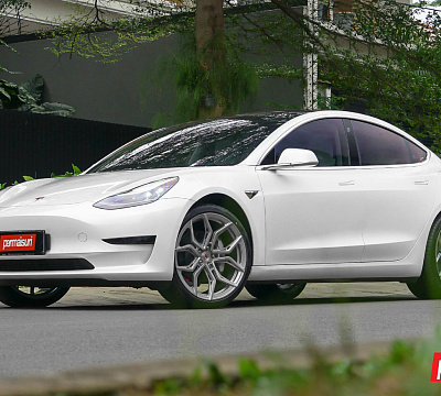 Фото дисков Vossen EVO-3R на Tesla Model 3