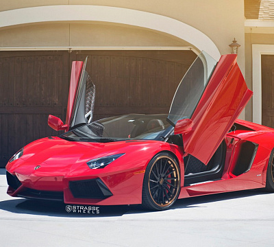 Фото дисков Strasse Wheels SV15T Deep Concave FS на Lamborghini Aventador