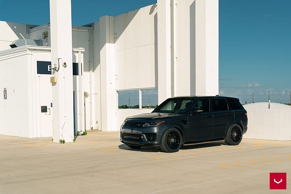 Фото дисков Vossen HF-8 Черный глянец на Land Rover Range Rover Sport II